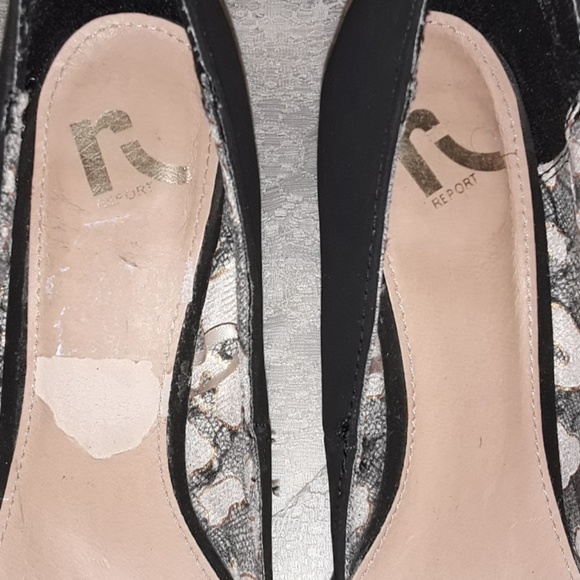 ???? Report Wmn "Halibut" Suede Wedge Heels 8.5 - Picture 4 of 5